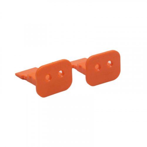 Orange W2S Wedge Lock for 2 Socket Plug