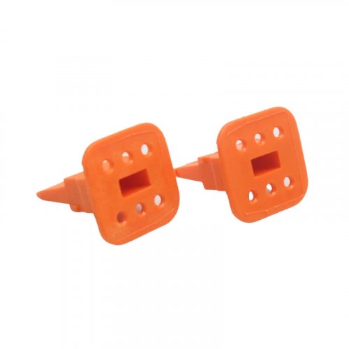 W6S Orange Wedgelock for 6 Socket Plug
